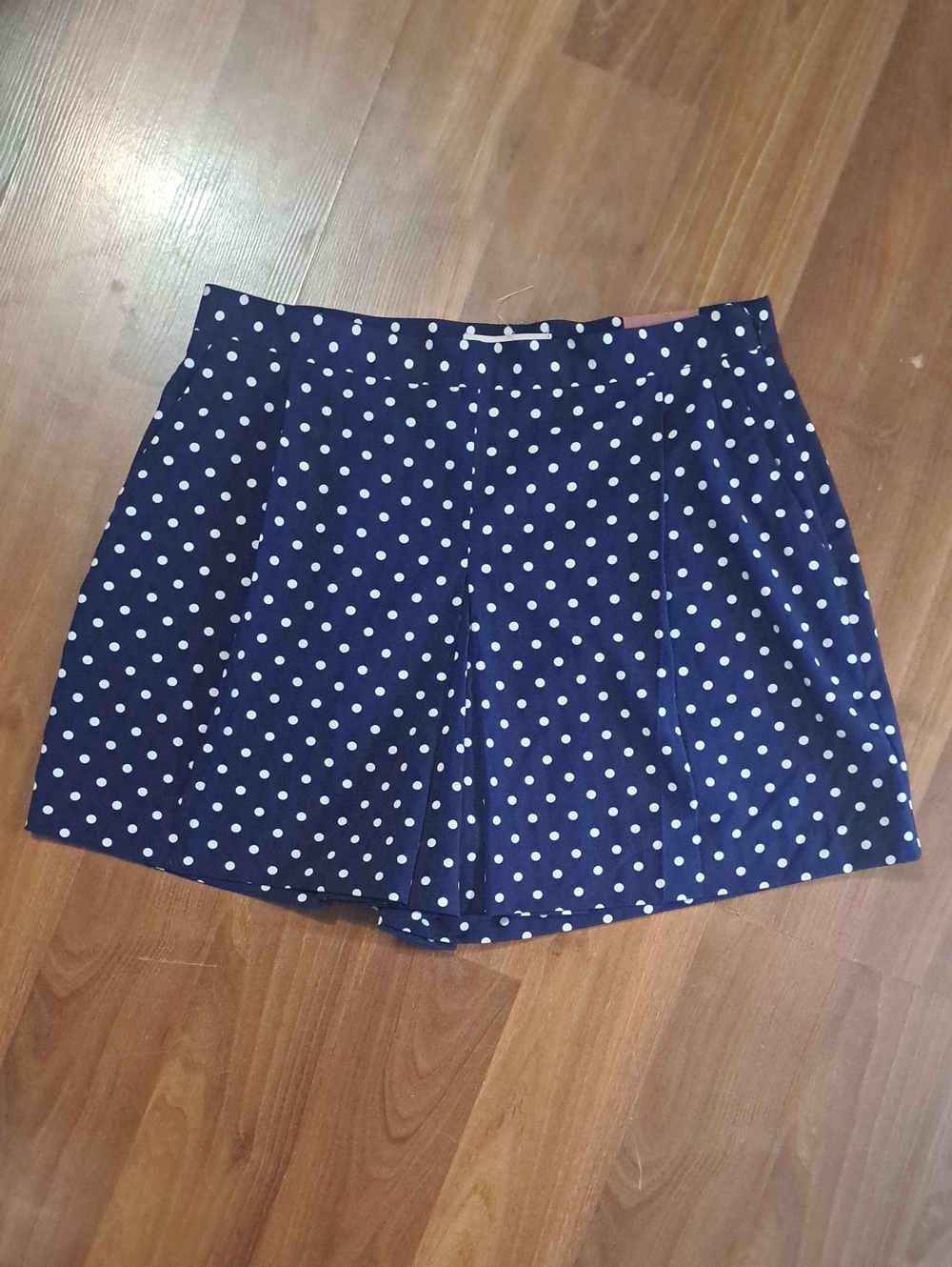 Smart Set Navy and White Polka Dot High Waist Shorts